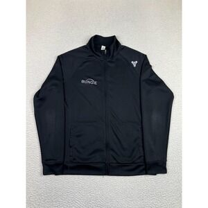 ALO Track Jacket Mens Medium Black Full Zip Athletic Bungie Destiny Gaming Logo
